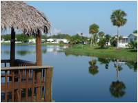 View of lake and Gazebo