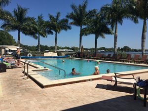 Large open air swimming pool