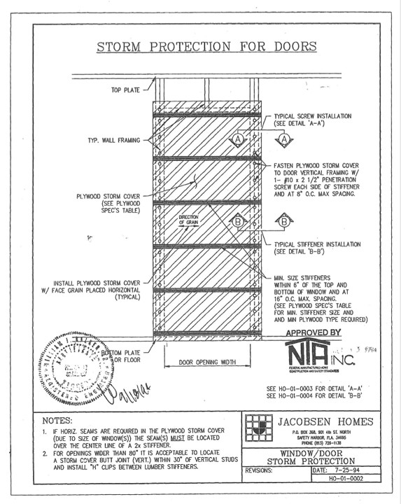 Storm protection for doors instructions.