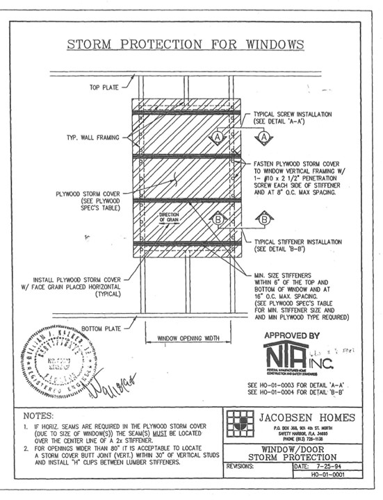 Storm protection instructions for windows.