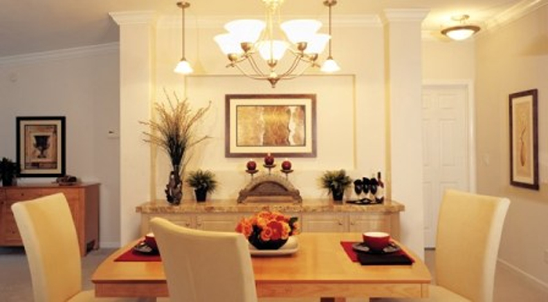 Dining Room with build in hutch