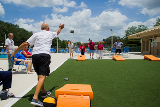 Cornhole toss game