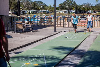 Shuffleboard game