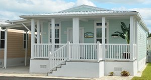 Home in Ocean Breeze with front porch