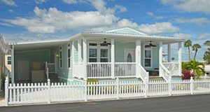 Home in Ocean Breeze with front porch