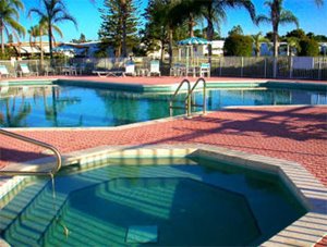 Swimming pool and hot tub